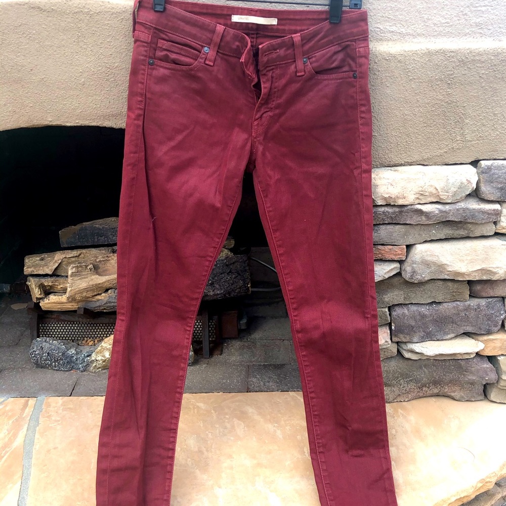 Vince Women’s Size 27 Red Skinny jeans